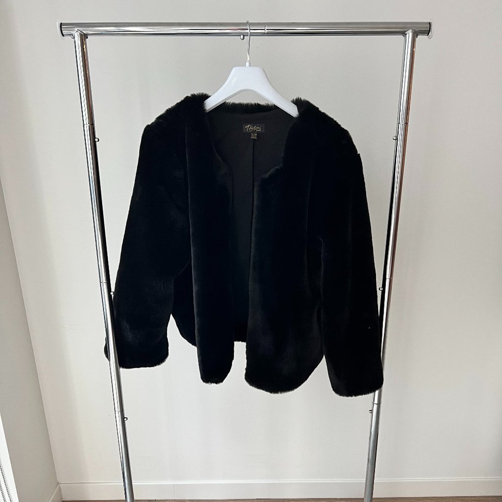 Faux Fur Black Jacket Women
